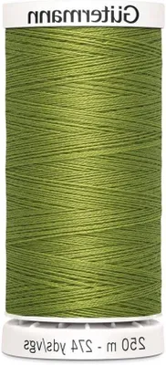 Image de Fil de polyester pour la couture polyvalente - Lavable à 95 degrés - 250 mètres - Vert