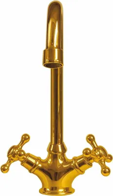 Produktbild von Casa Padrino Jugendstil Waschtisch Armatur Gold H. 28 cm - Nostalgisches Bad Zubehör