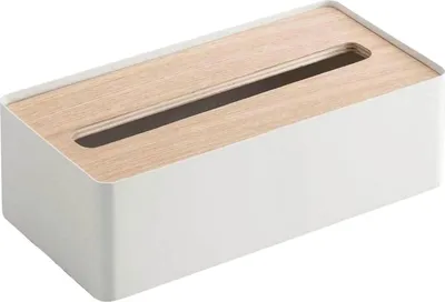 Image de Yamazaki Rin boîte de mouchoirs en métal blanc
