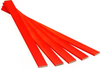 Obrázek produktu pro Metrie, Dřevěné lamely na tvoření - Neonověčervené, 3,2 x 16 x 250 mm, 100 ks