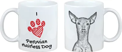Immagine prodotto di Cane nudo peruviano, Viringo - Tazza con cane, adorabile tazza con grafica, regalo con la tua foto del marchio Art-Dog