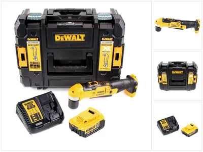 Obrázek produktu pro Dewalt DCD 740 M1 akumulátorová úhlová vrtačka 18 V 33 Nm + 1x 4,0 Ah akumulátor + rychlonabíječka + TSTAK