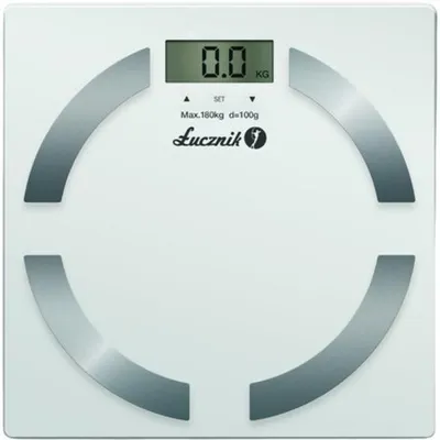 Obrázek produktu pro Łucznik BS-11 A, Elektronická osobní váha, 180 kg, 100 g, Bílá, 5 kg, kg, lb, ST