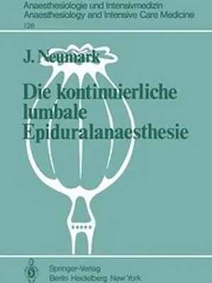 Obrázek produktu pro Die kontinuierliche lumbale Epiduralanaesthesie
