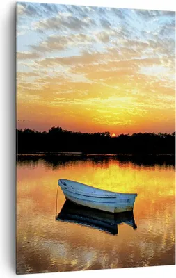 Produktbild von Bild auf Leinwand - Leinwandbild - Einteilig - Landschaft Sommer Meer - 80x120cm - Wand Bild - Wanddeko - Wandbilder - Leinwanddruck - Wanddekoration - Leinwand bilder - Wandbild - PA80x120-3167