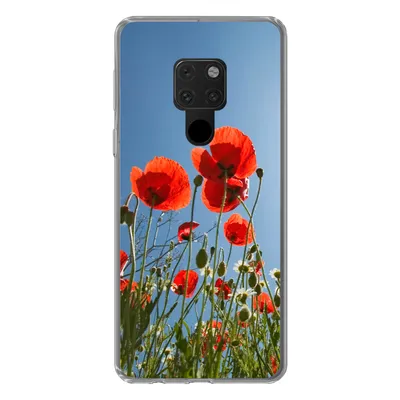 Produktbild von MuchoWow® Handyhülle Schutzhülle Hülle für Huawei P40 Lite Strahlende Sonne über einigen Mohnblumen in Spanien Silikon Softcase Handy Hülle - Handy