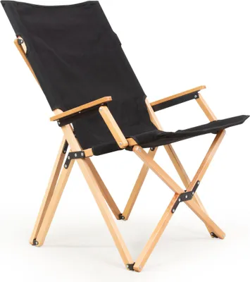Produktbild von osoltus Holz Faltsessel Sessel Campingsessel Naomi Schwarz Buche