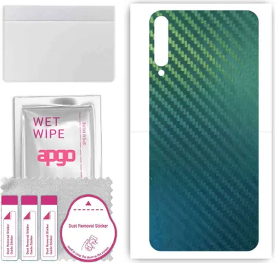 Produktbild von apgo Rückseite Schutzfolie, Skin, kompatibel mit Honor Play 3, Hinten Displayschutzfolie aus Vinylfolie, kratzfest, einfache Montage - Kohlenstoff-Chamäleon CAKA1