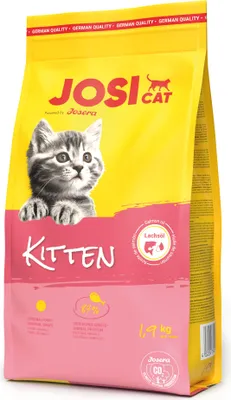 A bag of JOSI CAT Kitten dry cat food.