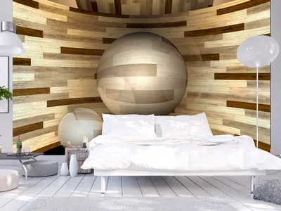 Produktbild von Vlies Fototapete 400x280 cm Tapeten Wandtapete XXL Abstrakt Holz f-A-0248-a-b