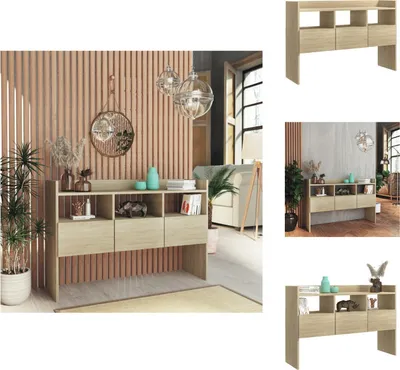 Produktbild von vidaXL Sideboard Sonoma-Eiche 105x30x70 cm Holzwerkstoff -  Sideboards
