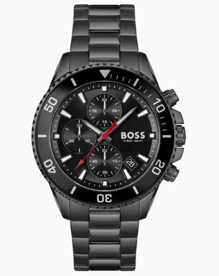 Produktbild von BOSS Admiral 1514258 46mm Chronograph-Herrenuhr aus Edelstahl
