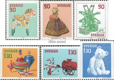 Produktbild von Briefmarken Schweden 1978 Mi 1045-1050 (kompl.Ausg.) postfrisch Weihnachten