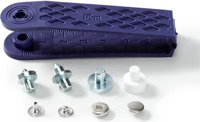 Zdjęcie produktu dla Prym 390360, Zapięcie na nit, Metal, Srebrny, 8 mm, 10 szt., Blister