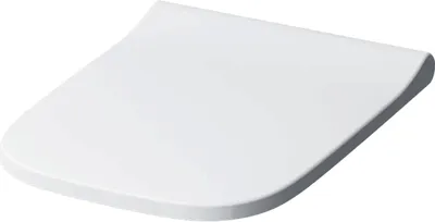 Productafbeelding van Toiletzitting Slank - Deksel Toilet - Badkamer Vernieuwen - Quick Release Scharnieren - 46 x 37 cm - Wit