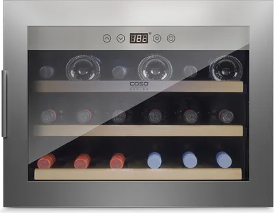 Produktbild von CASO Design Einbau-Weinkühlschrank, WineSafe 18 EB Inox, für bis zu 18 Flaschen, 1 Temperaturzone, 45er Nischenhöhe, 629