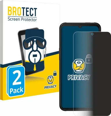 Produktbild von 2x BROTECT Sichtschutzfolie für Samsung Galaxy XCover 6 Pro Anti-Spy Privacy Sichtschutz Blickschutz Folie Blaulicht-Schutz