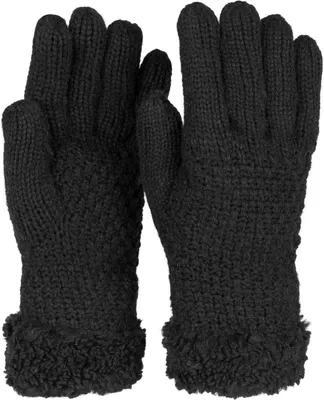 Produktbild von styleBREAKER Damen warme Winter Handschuhe mit Perlmuster und Fleece, Thermo Strickhandschuhe, Fingerhandschuhe 09010032