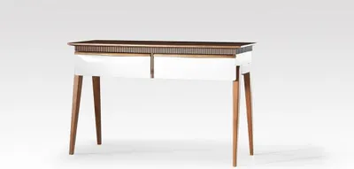 Zdjęcie produktu dla Brązowy stolik konsolowy do salonu nowoczesny stolik konsolowy design
