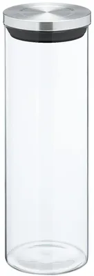 Produktbild von DRW Küchendose aus Borosilikatglas mit 1650 ml und Deckel aus Edelstahl, 10 x 10