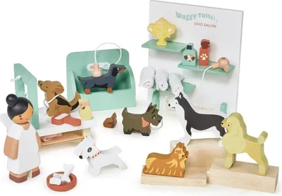 Immagine prodotto di Tender Leaf Toys Hundesalon Waggy Tails, Spielzeug aus Holz,  für Kinder 7508168