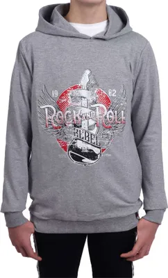 Produktbild von BEZLIT Jungen Kapuzen Pullover zweifarbig Grau 128