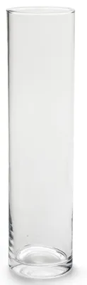 Produktbild von Zylinder Blumenvase Jodeco - transparentes Glas - D10 x 40 cm