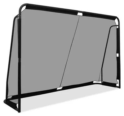 Immagine prodotto di KOMFOTTEU, porta da calcio, dimensioni 300 x 91 x 200 cm, porta da calcio da esterno con struttura in metallo e 8 picchetti da terra, facile da montare, rete da calcio di grandi dimensioni per bambini e adulti
