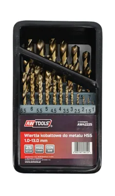 Productafbeelding van AWTOOLS Metaal-kobaltboor set, 25-delig