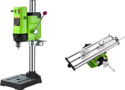 Image de Perceuse à 6 vitesses, perceuse à colonne 1200 W pour atelier domestique, perçage du bois et du métal, BG5157 BG6300