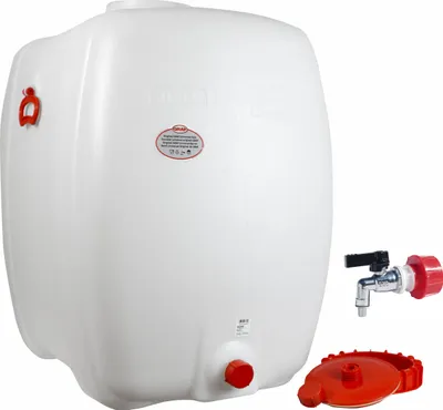 Produktbild von Graf Getränkefass Kunststofffass Oval 500 Liter mit Messing Auslaufhahn 1/2"