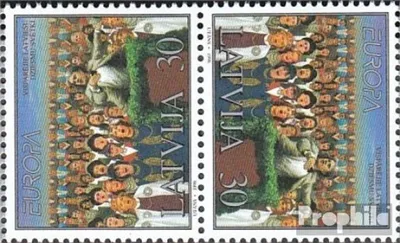 Produktbild von Briefmarken Lettland 1998 Mi 476K (kompl.Ausg.) Kehrdruckpaar postfrisch Feste