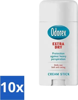 Immagine prodotto di Odorex Extra Dry Stick 40 ml - Confezione risparmio - 10 pezzi