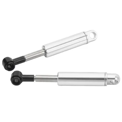 Image de 2Pcs Aluminum Alloy RC Shock Absorber Oil Damper Suspension Shock Absorber for Tamiya 1/14 Trailer Truck Silver