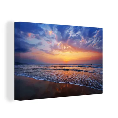 Zdjęcie produktu dla OneMillionCanvasses® - Obraz na płótnie - 150x100 cm, Morze - Słońce - Kolory, grafika ścienna z nadrukiem, dekoracja ścienna