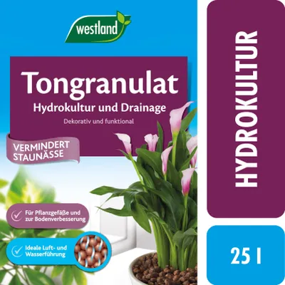 Produktbild von Westland Ton-Granulat für alle Topfpflanzen, Grün- und Blühpflanzen, Ton-Farbe, 25 Liter, 731533