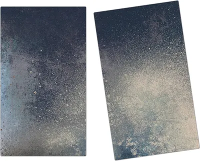 Produktbild von Spritzschutz Herdabdeckplatte Schneidebrett aus Glas Abstrakte dunkle Wand 2-Teilig (60x52cm)