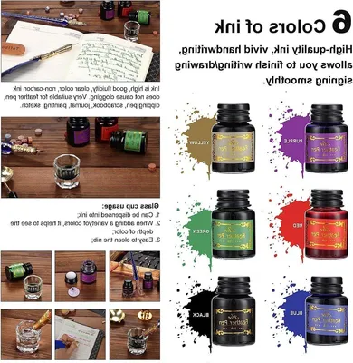 Elegantes Kalligraphie-Stift und Tinten-Set mit Vintage-Feder, Glas-Dipping-Stift, Holz-Dipping-Stift, Spitzen und