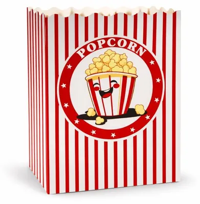Image de Boîtes à pop-corn 4350 ml, 19 x 10 x 22,8 cm, 50 pièces.