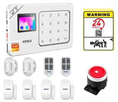Obrázok produktu pre Poplachový systém, bezdrôtová komunikácia, kompatibilita so systémom Smart Home, poplachová súprava 2, zástrčka EU-b