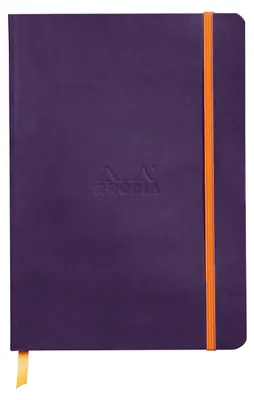 Image de RHODIA Carnet de notes RHODIARAMA DIN A5 ligné aubergine 80 feuilles