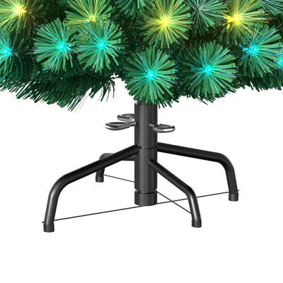 Image de YARDIN Arbre de Noël artificiel avec éclairage 240cm - Sapin de Noël LED Arbre de décoration avec changement de couleur de la fibre de verre (240cm, fibre de verre multicolore)