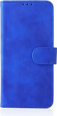 Produktbild von König Design Hülle kompatibel mit Xiaomi Redmi Note 11 Pro / Note 11 Pro+ 5G Kunstleder Handyhülle - Handy Case Blau