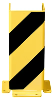 Produktbild von Moravia Anfahrschutz U-Profil schwarz/gelb 400 x 160 x 5 mm zum Aufdübeln