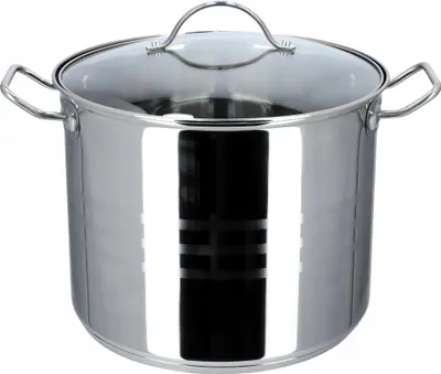 Produktbild von KADAX Kochtopf "Sveg", hoher Topf mit Deckel aus Edelstahl, Universal-Kochtöpfe, Gemüsetopf, Silber, 9L