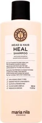 Produktbild von Maria Nila Heal, 350 ml, Shampoo, Frauen, Empfindliches Haar, Anti-Haarausfall, Antischuppen, Beruhigend, Flasche