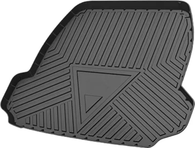 Produktbild von Flache Cargo-Liner Heckkofferraummatte Kofferraum-Laderaumkofferraummatte Streifen- und Dreiecksmuster für Volvo S80L 2009-2017 Rutschfest