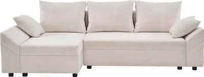 Immagine prodotto di Divano angolare trasformabile e reversibile "Vaugirard II" in tessuto testurizzato - 3 posti - Beige
