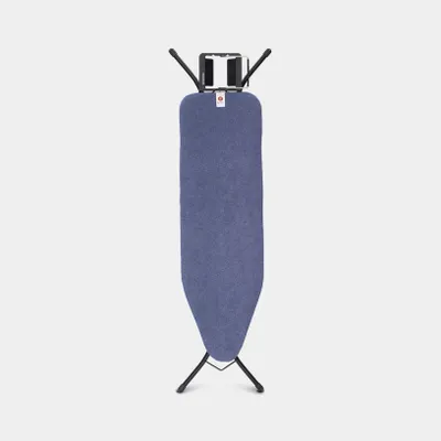 Zdjęcie produktu dla Brabantia 134265, Deska do prasowania rękawów, Bawełna, Żelazko parowe, Czarny, Niebieski, Monochromatyczny, Niebieski