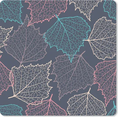 Produktbild von MuchoWow® Mauspad Mousepad Herbst - Muster - Laub 20x20 cm - Mousepads - Maus Mat - Pad - Mausunterlage - Desk Mat - Bureauartikeln
